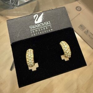 Swarovski Hoop earrings (Clip On)